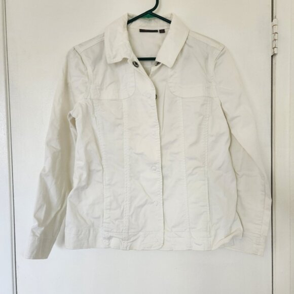 amber Sun Women's White Jacket     Size M. #010 - Picture 1 of 9